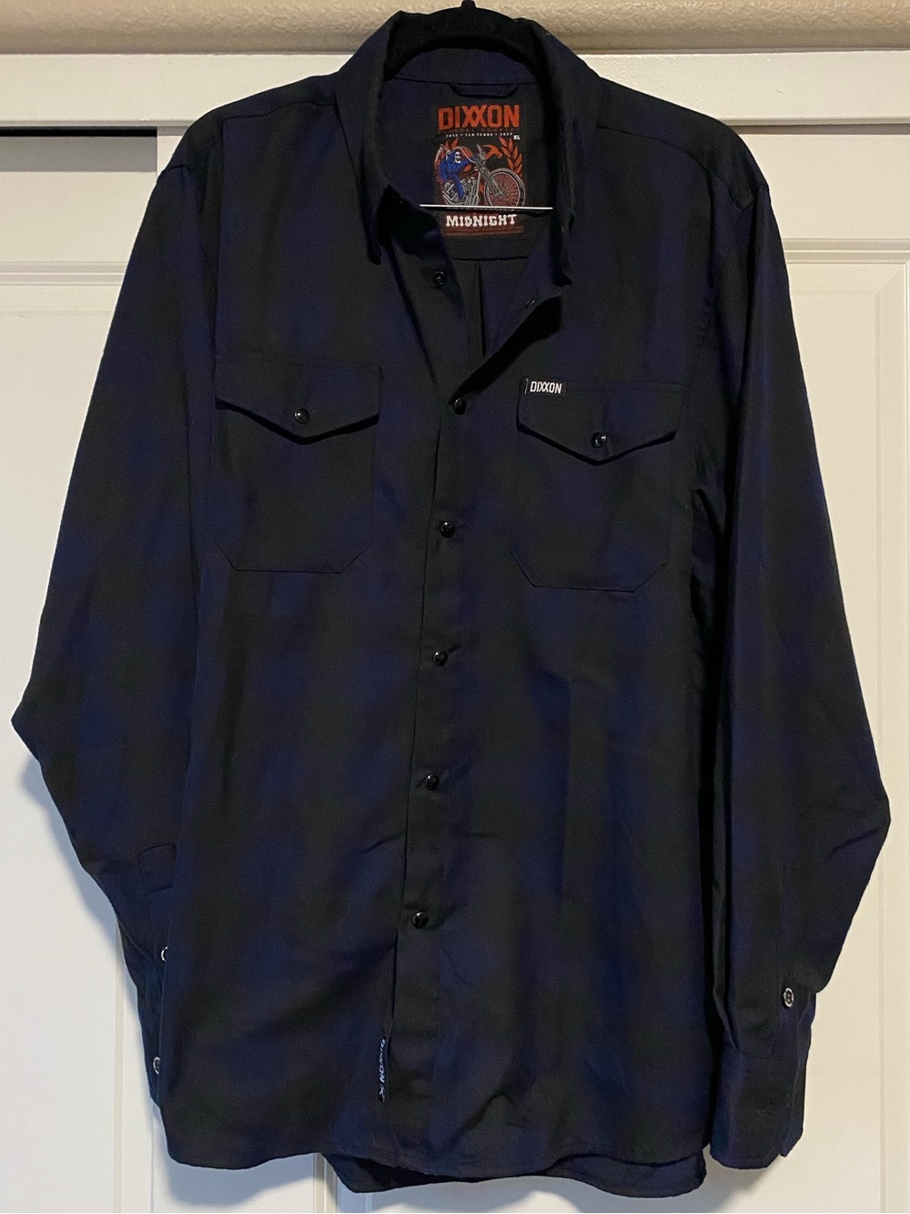 DIXXON Midnight Button-Up Work Shirt - Navy Black